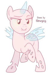 Size: 916x1375 | Tagged: safe, artist:klewgcg, derpibooru import, oc, unofficial characters only, changeling, pony, bald, base, changeling oc, eyelashes, image, png, raised hoof, simple background, transparent background