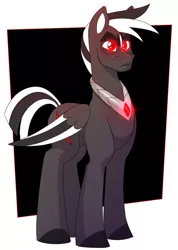 Size: 657x921 | Tagged: safe, artist:thepurpah, derpibooru import, oc, oc:stormtrotter, unofficial characters only, pegasus, pony, abstract background, colored hooves, glow, glowing eyes, image, jpeg, male, solo, stallion