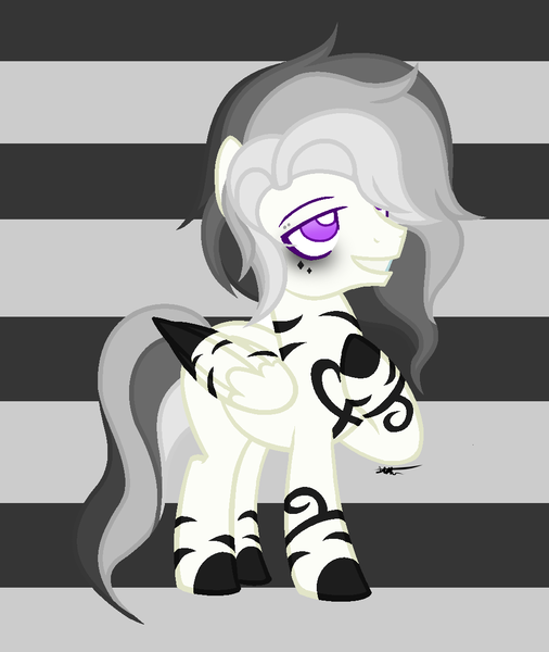 Size: 1016x1204 | Tagged: safe, artist:stelladiamond, derpibooru import, oc, oc:sterling onyx, zebra, zebrasus, image, male, png, solo, striped background