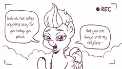 Size: 1200x675 | Tagged: safe, artist:pony-berserker, derpibooru import, zipp storm, pegasus, pony, female, g5, image, jpeg, mare, pony-berserker's twitter sketches, rec, talking to viewer