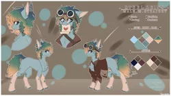 Size: 3990x2230 | Tagged: safe, artist:honeybbear, derpibooru import, oc, oc:steel reins, unofficial characters only, earth pony, pony, image, png, reference sheet, solo