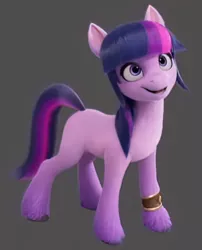 Size: 1280x1588 | Tagged: safe, derpibooru import, edit, edited screencap, editor:americanrx, screencap, twilight sparkle, earth pony, pony, 2d to 3d, 3d, earth pony twilight, female, g4 to g5, g5, g5 concept leaks, gray background, image, jpeg, mare, race swap, simple background, solo, twilight sparkle (g5 concept leak)