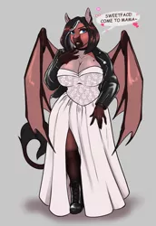Size: 1579x2292 | Tagged: suggestive, artist:blackblood-queen, derpibooru import, oc, oc:lady lovegreen, unofficial characters only, anthro, dracony, dragon, hybrid, pony, unguligrade anthro, anthro oc, big breasts, boots, breasts, bride of chucky, cleavage, clothes, dialogue, digital art, female, image, jacket, leather, leather boots, leather jacket, leonine tail, mare, milf, png, shoes, shortstack, side slit, simple background, solo, solo female, speech bubble, tail, tiffany (bride of chucky)