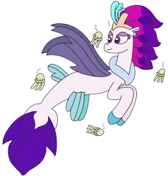 Size: 2264x2381 | Tagged: safe, artist:supahdonarudo, derpibooru import, queen novo, jellyfish, seapony (g4), my little pony: the movie, bubble, image, png, simple background, transparent background