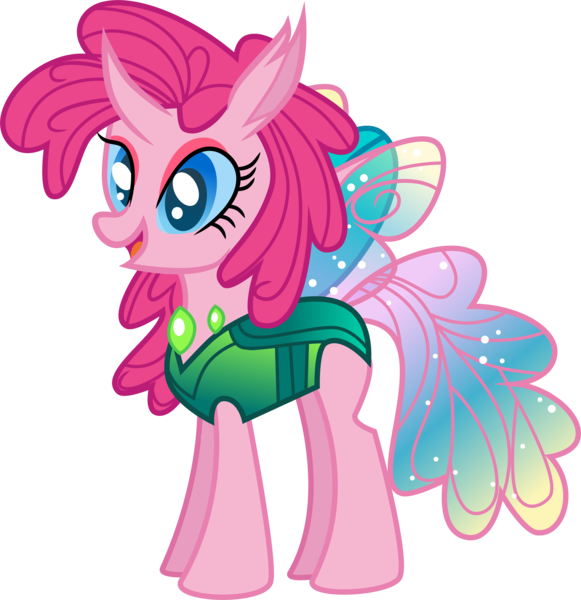 Size: 5421x5602 | Tagged: safe, artist:shootingstarsentry, derpibooru import, pinkie pie, changedling, changeling, absurd resolution, changedlingified, gameloft, image, png, simple background, solo, species swap, transparent background, vector