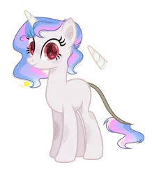 Size: 1408x1616 | Tagged: safe, artist:moonnightshadow-mlp, derpibooru import, oc, hybrid, pony, unicorn, female, image, interspecies offspring, mare, offspring, parent:discord, parent:princess celestia, parents:dislestia, png, simple background, solo, transparent background