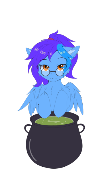 Size: 5000x8000 | Tagged: safe, alternate version, artist:lunar froxy, derpibooru import, oc, oc:angley, unofficial characters only, pegasus, pony, chest fluff, commission, cute, ear fluff, female, glasses, image, looking at you, mare, png, simple background, solo, transparent background, wings, ych result