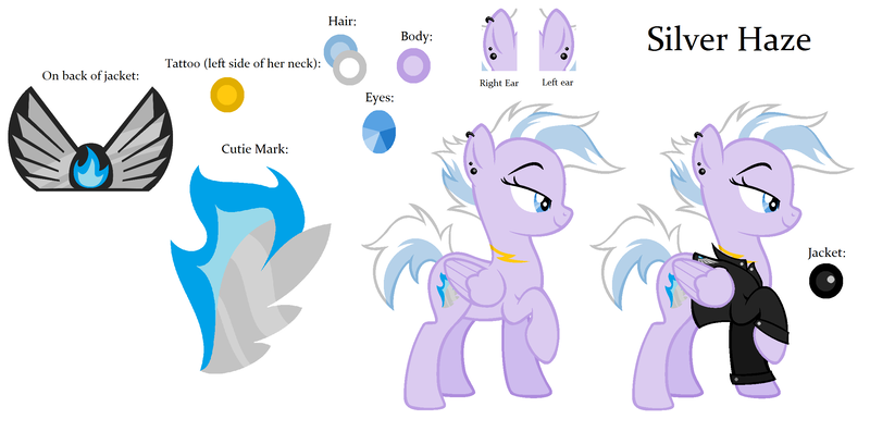 Size: 2480x1264 | Tagged: safe, artist:feather_bloom, derpibooru import, oc, oc:silver haze(kaitykat), image, png, reference sheet, the steel wings