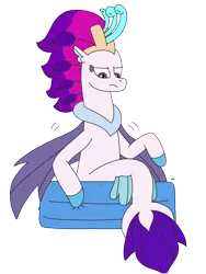 Size: 2448x3264 | Tagged: safe, artist:supahdonarudo, derpibooru import, queen novo, seapony (g4), my little pony: the movie, image, kiddie pool, png, simple background, sitting, swimming pool, transparent background, uncomfortable