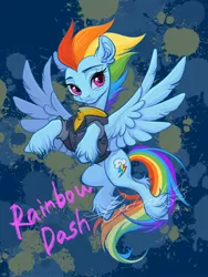 Size: 1536x2048 | Tagged: safe, artist:paipaishuaige, derpibooru import, rainbow dash, pegasus, clothes, flying, image, jacket, jpeg, older, older rainbow dash, solo, unshorn fetlocks