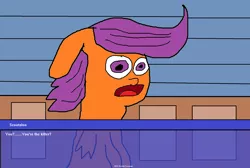 Size: 1882x1268 | Tagged: safe, artist:coltfan97, derpibooru import, scootaloo, pegasus, pony, 1000 hours in ms paint, ace attorney, elements of justice, image, png, shocked, shocked expression, spoilers for another series