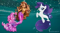 Size: 2048x1152 | Tagged: safe, artist:aaliyah_rosado, derpibooru import, rarity, mermaid, pony, seapony (g4), unicorn, my little pony: the movie, spoiler:my little pony the movie, barely pony related, bracelet, bubble, crossover, ear piercing, earring, fish tail, image, jewelry, jpeg, mermaid high, mermaid tail, piercing, seaponified, seapony rarity, searra (mermaid high), species swap, tail, underwater