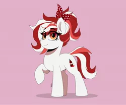 Size: 3783x3142 | Tagged: safe, artist:rand-dums, derpibooru import, cherry cola, cherry fizzy, oc, unofficial characters only, earth pony, pony, cherry coke, coca-cola, earth pony oc, female, image, jpeg, raised hoof, simple background, solo