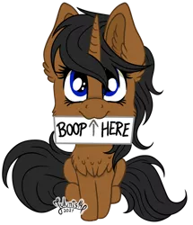 Size: 828x965 | Tagged: safe, artist:julunis14, derpibooru import, oc, oc:nurse haywick, unicorn, boop request, chest fluff, commission, ear fluff, high res, image, looking at you, mouth hold, png, simple background, sitting, transparent background, ych result