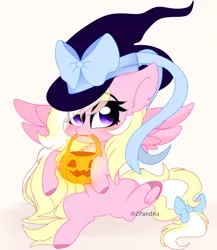 Size: 3108x3580 | Tagged: safe, artist:2pandita, derpibooru import, oc, oc:bay breeze, pegasus, pony, female, hat, image, mare, png, simple background, solo, white background, witch hat