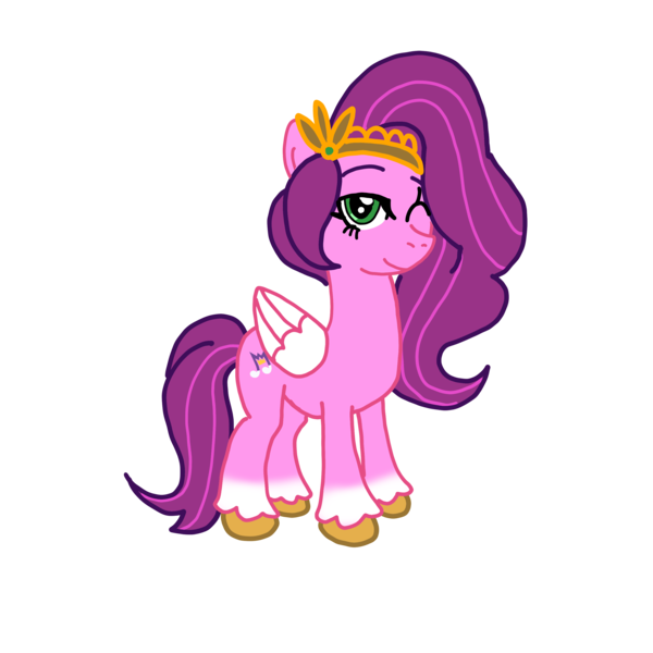 Size: 3024x3024 | Tagged: safe, artist:omegaridersangou, derpibooru import, pipp petals, my little pony: a new generation, g4, g5, g5 to g4, image, png, solo