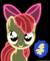 Size: 2473x3000 | Tagged: safe, artist:zantyarz, derpibooru import, apple bloom, earth pony, pony, female, filly, image, neon, png