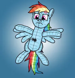 Size: 1920x1997 | Tagged: safe, artist:wolvinof, derpibooru import, rainbow dash, inflatable pony, pegasus, pooltoy pony, air nozzle, angry, annoyed, cross-popping veins, deflated, deflation, disgruntled, flattened, frown, image, inflatable, png, pool toy, simple background, vector, vector trace, vein bulge