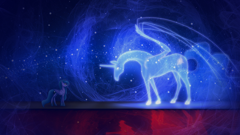 Size: 1920x1080 | Tagged: safe, artist:eqamrd, derpibooru import, screencap, princess luna, oc, alicorn, horse, pony, alicorn oc, cutie mark, horn, image, long mane, mlp fim's eleventh anniversary, png, spirit, wings