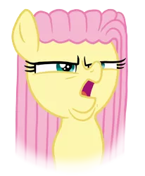 Size: 1164x1416 | Tagged: safe, artist:soobel, derpibooru import, fluttershy, pegasus, pony, alternate hairstyle, arin hanson face, bust, faic, female, fluttermop, full face view, image, mare, png, simple background, solo, transparent background