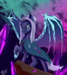 Size: 900x1000 | Tagged: safe, artist:etherfii, derpibooru import, oc, oc:naegissa, alicorn, pony, bat wings, image, jpeg, wings