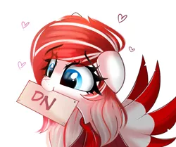 Size: 2087x1748 | Tagged: safe, artist:janelearts, derpibooru import, oc, oc:making amends, unofficial characters only, pegasus, commission, heart, image, mouth hold, png, smiling, spread wings, wings, ych result