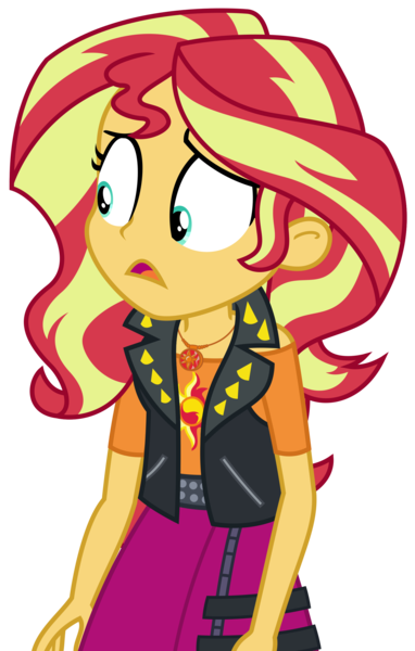 Size: 1813x2844 | Tagged: safe, artist:sketchmcreations, derpibooru import, sunset shimmer, cheer you on, equestria girls, equestria girls series, spoiler:eqg series (season 2), concerned, female, frown, geode of empathy, image, magical geodes, open mouth, png, shrunken pupils, simple background, transparent background, vector, worried