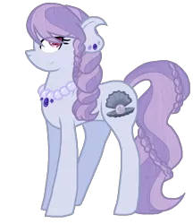 Size: 900x1044 | Tagged: safe, artist:gallantserver, derpibooru import, oc, oc:mauve pearl, earth pony, pony, female, image, mare, offspring, parent:hoity toity, parent:nurse redheart, png, simple background, solo, transparent background