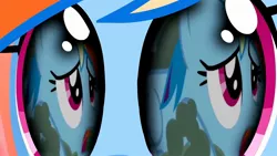 Size: 1920x1080 | Tagged: safe, derpibooru import, screencap, rainbow dash, magical mystery cure, the mysterious mare do well, a true true friend, eye reflection, image, jpeg, reflection