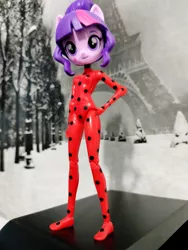 Size: 3472x4624 | Tagged: safe, derpibooru import, twilight sparkle, equestria girls, custom, doll, equestria girls minis, image, irl, jpeg, miraculous ladybug, photo, solo, toy