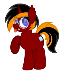 Size: 2044x2370 | Tagged: safe, artist:ponkus, derpibooru import, oc, oc:red flame, unofficial characters only, bat pony, bat pony unicorn, hybrid, pony, unicorn, derpibooru community collaboration, 2022 community collab, cute, female, glasses, horn, image, mare, png, solo