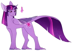 Size: 2522x1782 | Tagged: safe, artist:erroremma, derpibooru import, twilight sparkle, twilight sparkle (alicorn), alicorn, pony, hime cut, image, png, simple background, solo, transparent background, unshorn fetlocks