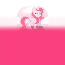 Size: 1200x1200 | Tagged: safe, artist:thread8, derpibooru import, oc, oc:rosa flame, unofficial characters only, pony, unicorn, food, image, macaron, one eye closed, png, rhythm join, rolling sky, wink