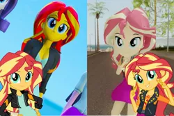 Size: 2289x1526 | Tagged: safe, derpibooru import, sunset shimmer, equestria girls, equestria girls series, forgotten friendship, friendship games, argument, grand theft auto, gta san andreas, gta v, image, jpeg