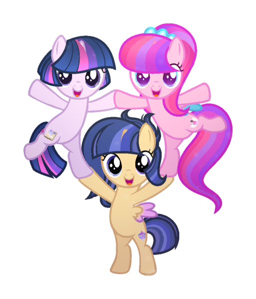 Size: 874x1023 | Tagged: safe, artist:auroranovasentry, derpibooru import, oc, oc:aurora nova, oc:starflight sparkle, oc:starshine sentry, pegasus, pony, unicorn, base used, female, filly, image, interdimensional siblings, offspring, parent:flash sentry, parent:twilight sparkle, parents:flashlight, png, simple background, transparent background