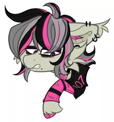 Size: 1239x1326 | Tagged: safe, artist:tizhonolulu, derpibooru import, oc, bat pony, pony, angry, clothes, image, png, solo
