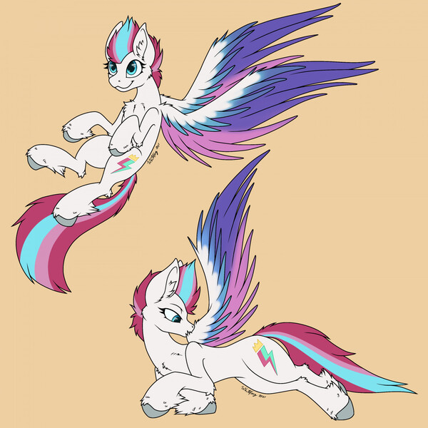 Size: 1280x1280 | Tagged: safe, artist:zackwhitefang, derpibooru import, zipp storm, pegasus, pony, my little pony: a new generation, digital art, female, flying, g5, grooming, image, jpeg, mare, preening, simple background, solo, spread wings, tail, wings