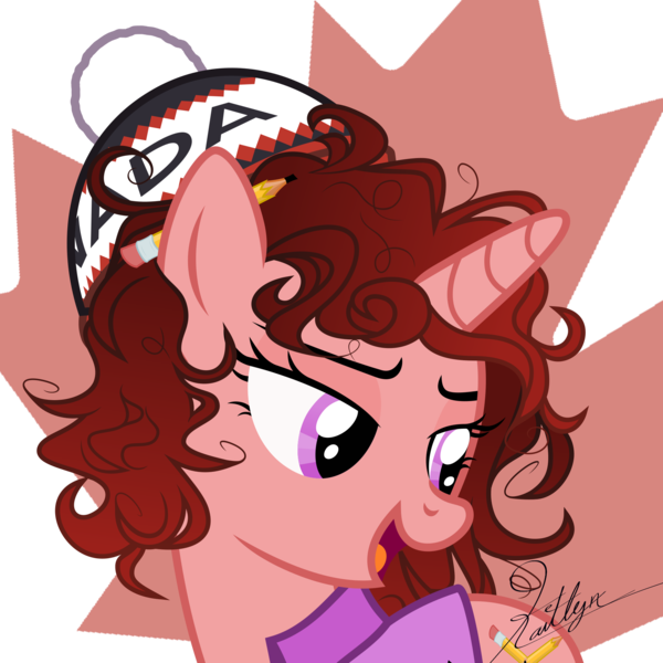 Size: 2000x2000 | Tagged: safe, artist:kaitykat117, derpibooru import, oc, oc:paige scribble(kaitykat), unicorn, base used, canada, image, maple leaf, png, vector