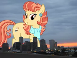 Size: 2048x1536 | Tagged: safe, artist:cheezedoodle96, derpibooru import, aunt holiday, earth pony, pony, female, giant pony, giant/macro earth pony, giantess, highrise ponies, image, irl, louisiana, macro, mare, mega giant, new orleans, photo, png, ponies in real life