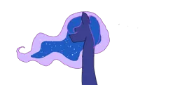 Size: 920x444 | Tagged: dead source, safe, derpibooru import, princess luna, pony, 1000 hours in ms paint, ethereal mane, faceless female, female, image, missing horn, offscreen character, png, solo, starry mane, wingless alicorn