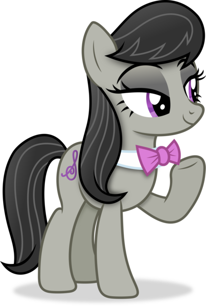 Size: 2564x3822 | Tagged: safe, artist:anime-equestria, derpibooru import, octavia melody, earth pony, pony, bowtie, female, image, lidded eyes, mare, png, simple background, smiling, solo, transparent background, vector