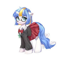 Size: 3000x3000 | Tagged: safe, artist:frost moon, derpibooru import, oc, oc:diviina, unofficial characters only, unicorn, derpibooru community collaboration, 2022 community collab, glasses, image, png, simple background, solo, transparent background