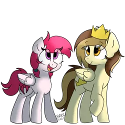 Size: 5000x5000 | Tagged: safe, artist:breebree, derpibooru import, oc, oc:manta, oc:prince whateverer, unofficial characters only, pegasus, couple, image, pegasus oc, png, simple background, transparent background, wings