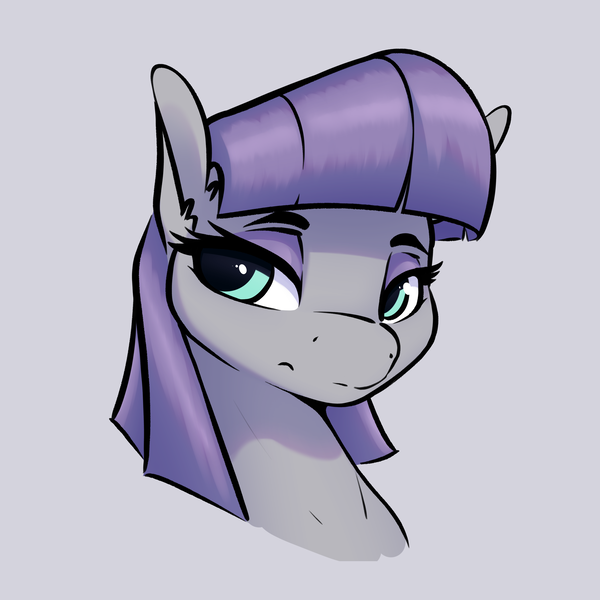 Safe Artist Aquaticvibes Derpibooru Import Maud Pie Earth Pony Pony Bust Image