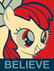 Size: 2400x3200 | Tagged: safe, artist:aethon056, derpibooru import, apple bloom, earth pony, pony, female, filly, hope poster, image, png, solo