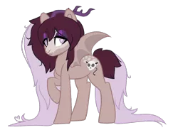 Size: 1000x733 | Tagged: safe, artist:necrophilifox, derpibooru import, oc, unofficial characters only, bat pony, pony, antlers, base used, bat pony oc, bat wings, female, image, mare, png, raised hoof, simple background, solo, transparent background, wings