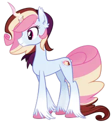 Size: 2146x2399 | Tagged: safe, artist:khimi-chan, derpibooru import, oc, oc:neigh-apolitan, unofficial characters only, pony, unicorn, female, heart eyes, image, mare, png, simple background, smiling, solo, transparent background, unshorn fetlocks, wingding eyes