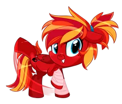 Size: 1977x1674 | Tagged: safe, artist:khimi-chan, derpibooru import, oc, oc:fire strike, unofficial characters only, pegasus, pony, arm wraps, eyelashes, female, grin, image, kicking, mare, motion lines, pegasus oc, png, simple background, smiling, transparent background, wings