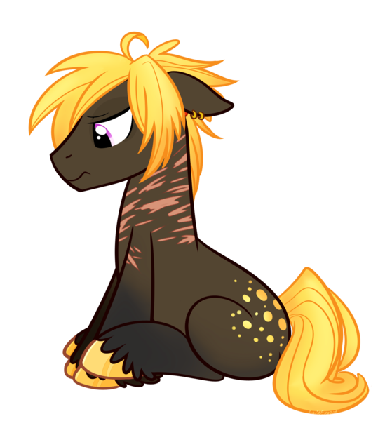 Size: 1546x1691 | Tagged: safe, artist:khimi-chan, derpibooru import, oc, unofficial characters only, earth pony, pony, earth pony oc, grumpy, hoof polish, image, male, png, simple background, sitting, stallion, transparent background