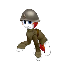 Size: 1380x1380 | Tagged: safe, artist:dr nick taco, oc, earth pony, pony, clothes, dutch, helmet, image, military, png, solo, uniform